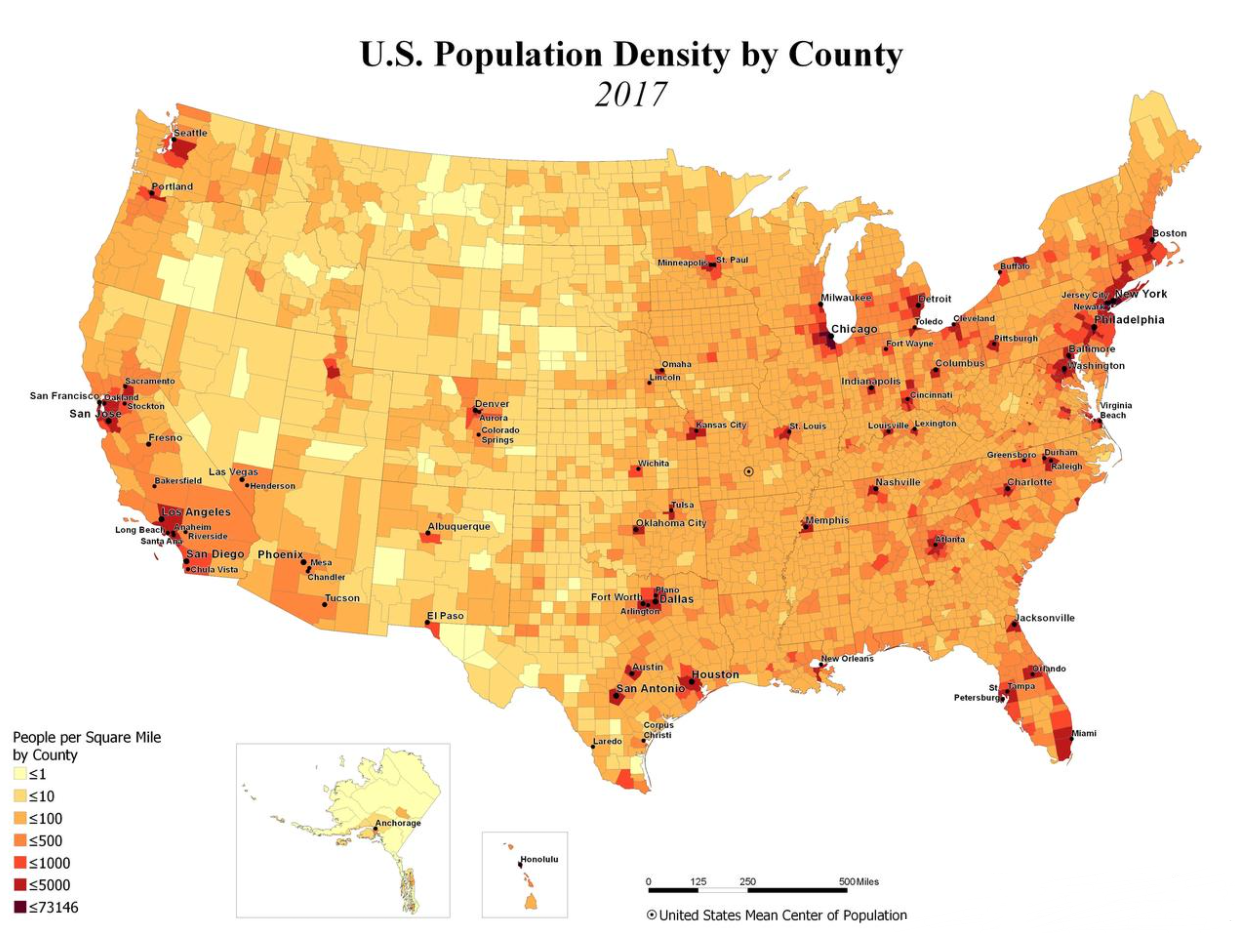 2021年美国最新人口统计数据出炉331亿人口