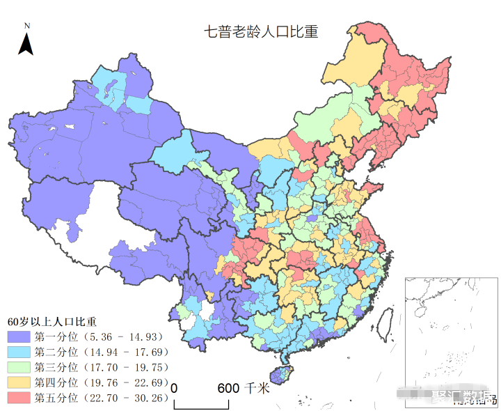 七普中国人口老龄化地图正式发布东北地区老龄化水平特别严重