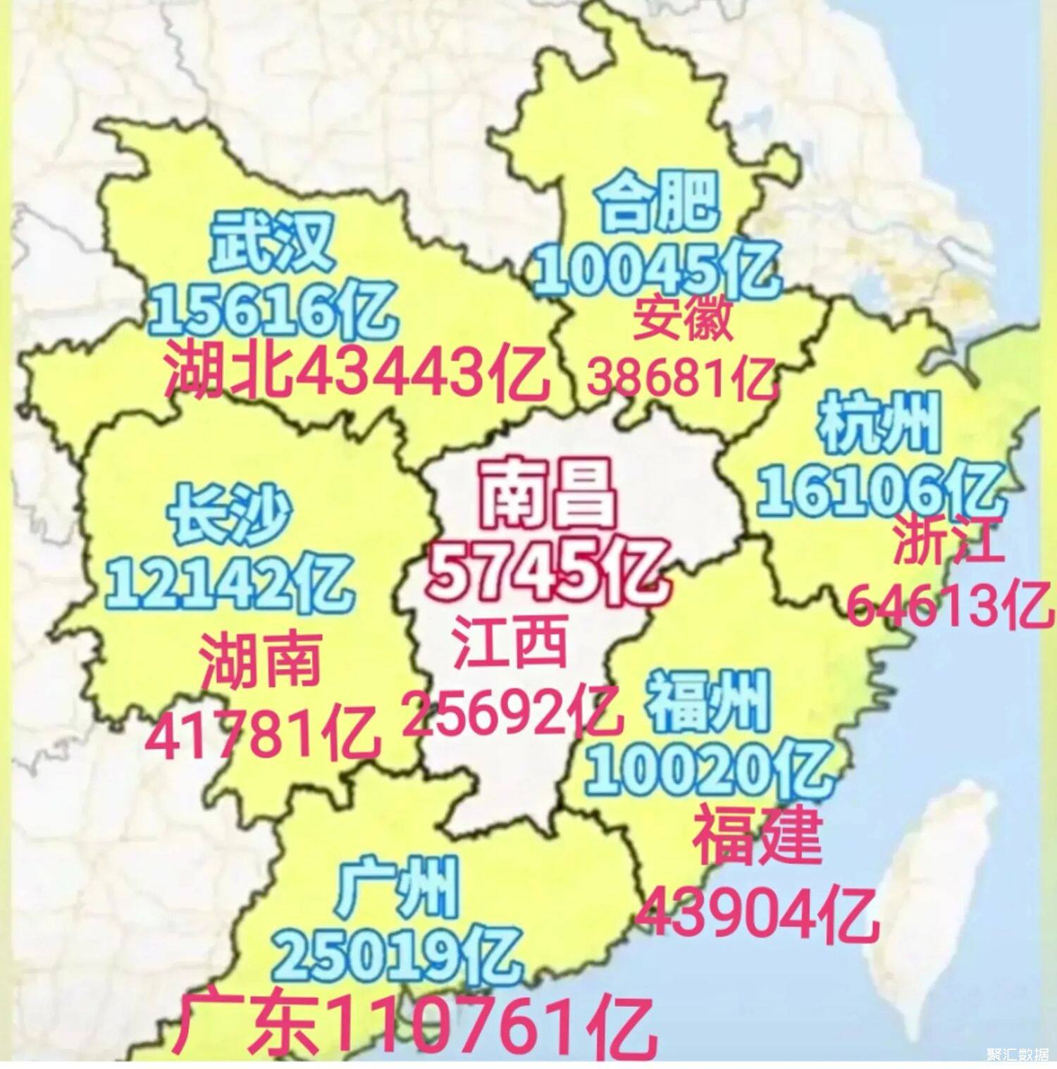 江西与六省交界遭遇最强gdp围省围城