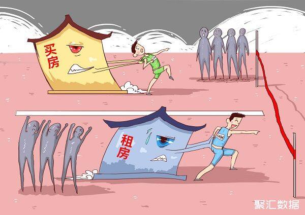 摄图网_400168448_banner_租房买房的对比民生漫画（企业商用）