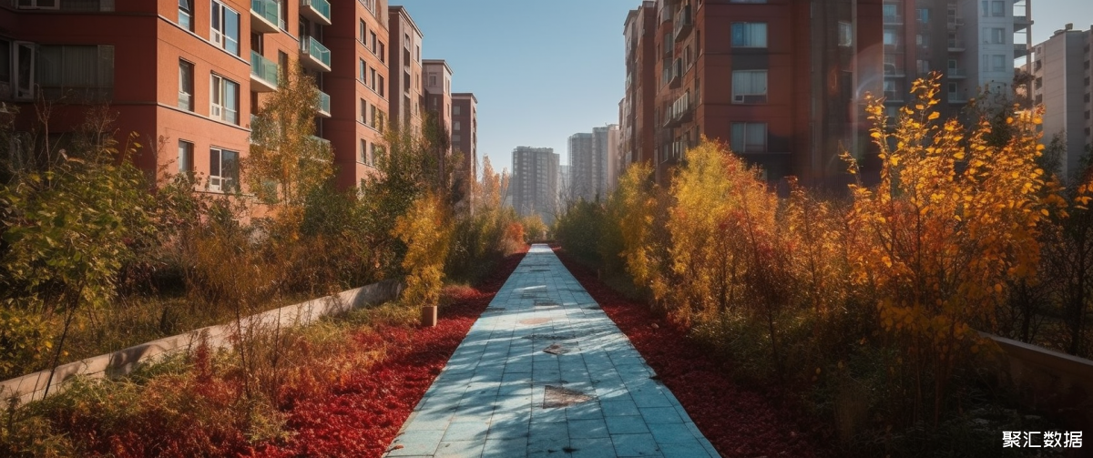x1x1xam_a_pathway_along_an_empty_apartment_building_with_a_blue_e3287c64-71d6-4208-b5d6-ddfc29aed089